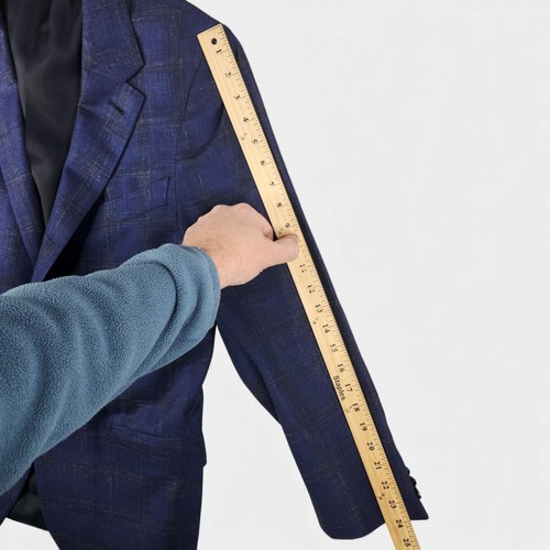 Ermenegildo Zegna Blazer Mens 40 US Blue Milano Easy Wool Silk Linen Made Italy - Picture 22 of 24