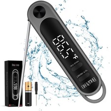 Pro 1s Instant Read Meat Thermometer - 1 Second Quick Temp Reading, IPX7 Wate...