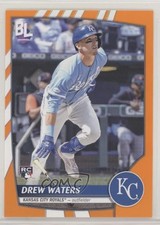 2023 Topps Big League Retail Electric Orange Drew Waters #7 0nr3