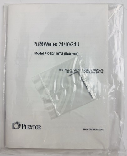 Plextor Slip Portable PLEX Writer—24 Write Cd—10Rewrite Cd— 24 Read Cd - Picture 13 of 16
