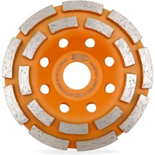 Diamond Concrete Grinding Wheel 115MM/4.5 Inch Double Row With M14 Thread Cup