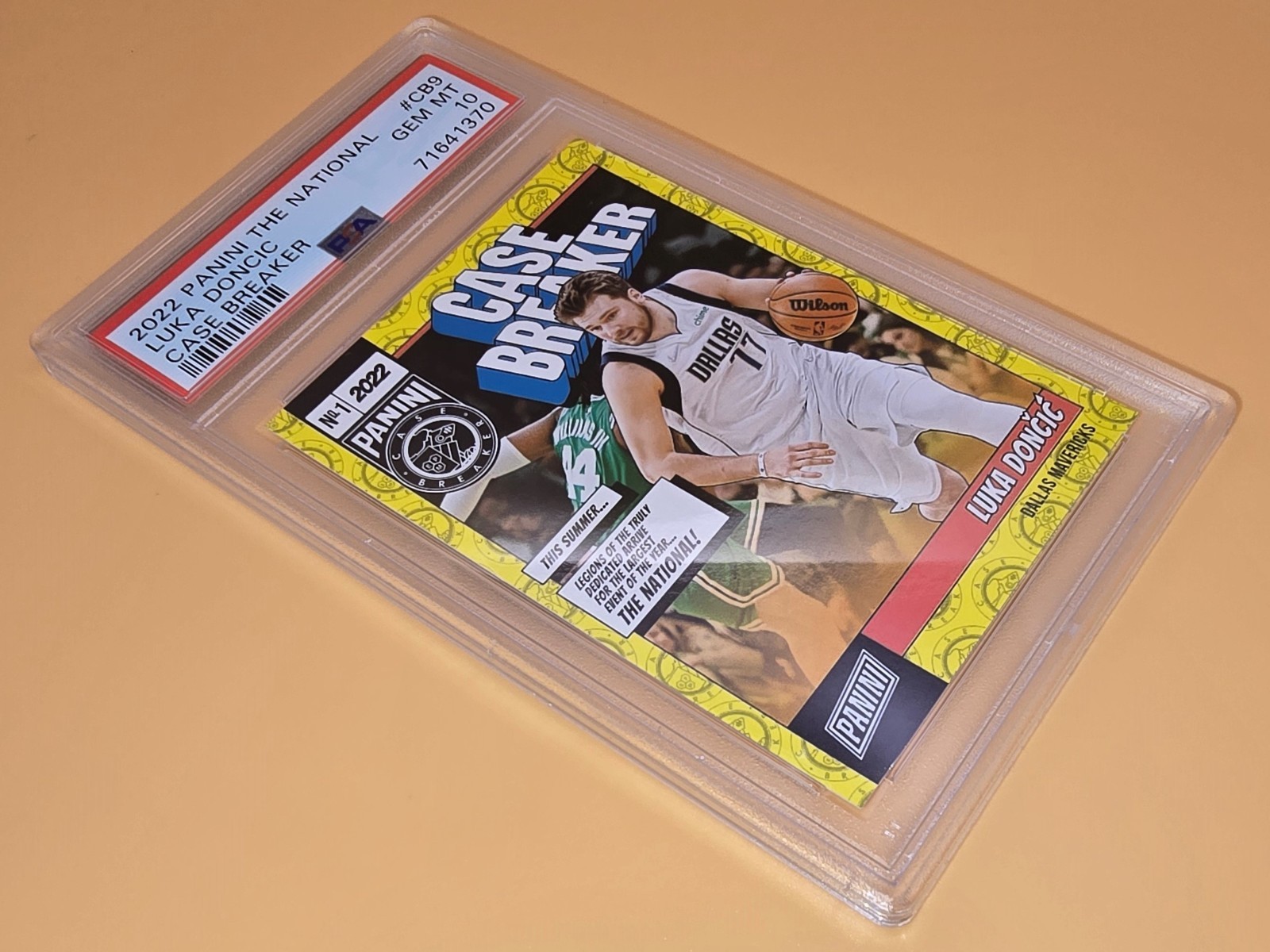 Luka Doncic PSA 10 #'d Low Pop 2022 Panini The National Case Breaker #CB9 Graded view 11