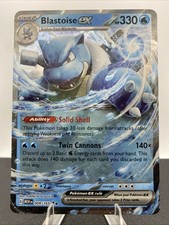 Blastoise EX 009/165 Sv: Scarlet & Violet 151 Double Rare Holo Card - NM