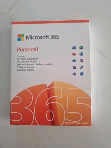 Microsoft Office 365 PERSONNEL 1 an SCELLÉ / ORIGINAL AUTHENTIQUE - prix TVA incluse