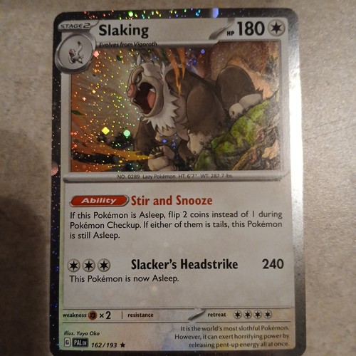 😻 Pokemon SLAKING 162/193 Pack Fresco PAL * Cosmos Holo RARO - Imagen 1 de 6