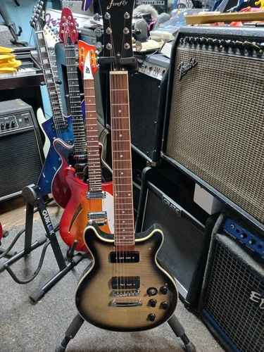 NEW Firefly  DOUBLE CUTAWAY-THINK LES PAUL SPECIAL-P-90s BURST-out of production