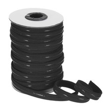 Non-Slip Elastic Band,3/8" x 20 Yards Black Silicone Grip Band