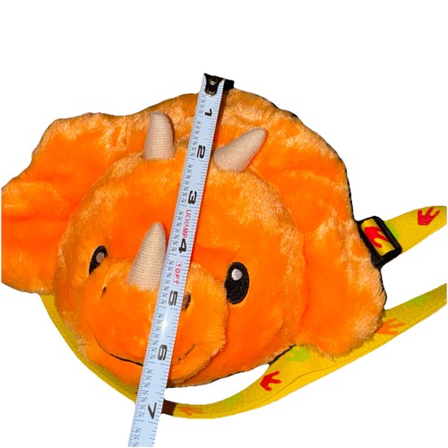 Peluche dinosauro triceratopo fienile coccole fienile suona ruggito arancione 10” 2022 - Foto 7 di 9