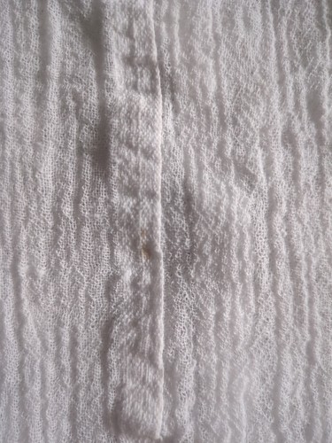 LEMLEM LIYA KEBEDE TERRASSENKLEID orange braun gestreift Äthiopien klein weiß Überwurf - Bild 6 von 7