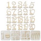  20 Pcs Place Cards for Table Wood Wedding Numbers Exquisite Sign