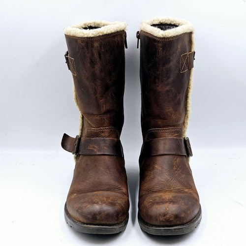 Clarks Orinoco Art Brown Beeswax Leather Mid Calf Boots (Size UK 5D) - Picture 3 of 11