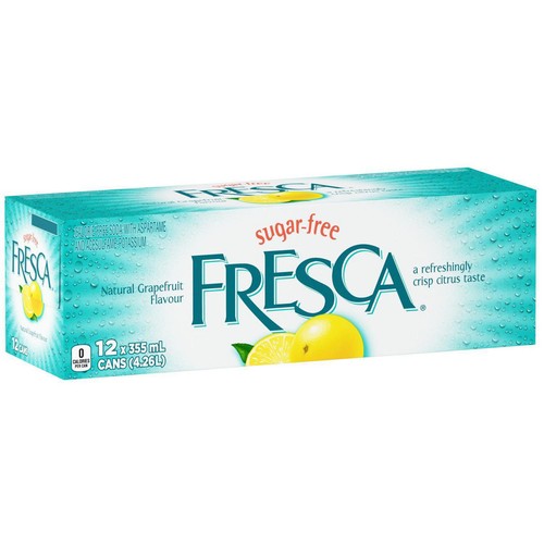 Fresca Soft Drink Soda 355mL/12 oz. Cans, 12pk {Imported from Canada} - Picture 4 of 5