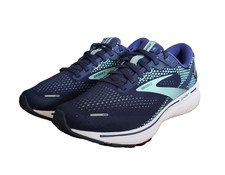 Brooks Ghost 14 Women's Size 9 D (Wide) Running Shoes Peacoat Yucca Navy Blue