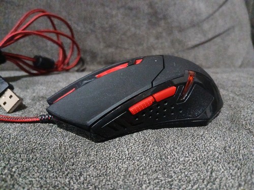 Red Dragon Wired USB LED Optical Gaming Mouse 3200 DPI S101-3 ~ TESTED - Picture 4 of 5