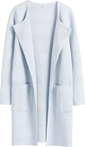 Women's Lightweight Open-Front Knit Cardigan - Long Casual Coatigan Fall Winter - Picture 3 of 105