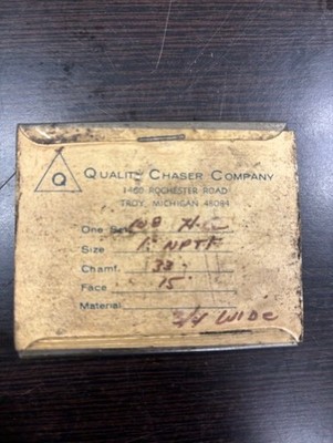 Quality Chaser Company 1'' NPTF Chaser Set (New-Old stock)