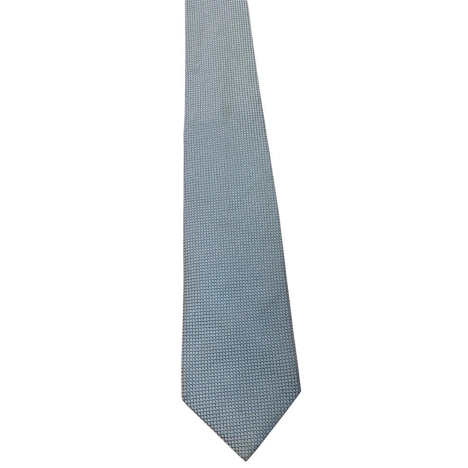 Галстук мужской ISAIA Napoli SEVENFOLD 100% шелк XL ИТАЛИЯ роскошный геометрический синий б/у в отличном состоянии - Изображение 2 из 4