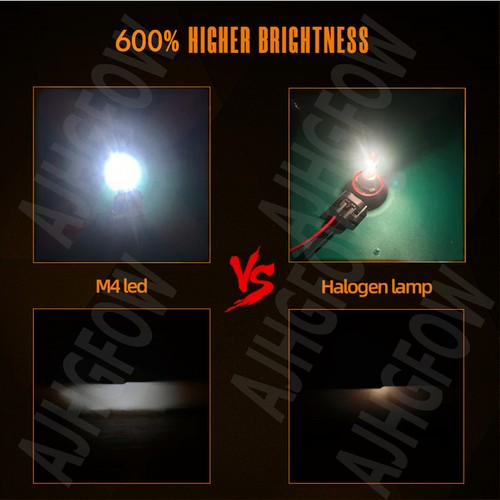 Pair HB3 9005 LED Headlight Kit High Beam Bulbs 360000LM Cool White 6500K 100W - Bild 11 von 14