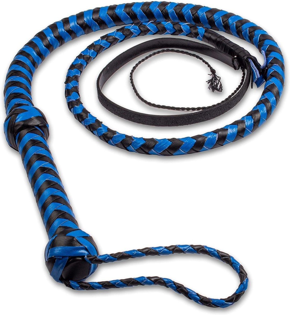 Indiana Jones Genuine Leather Blue/Black 6 Ft Bull Whip | eBay