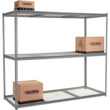 Global Industrial High Capacity Starter Rack 96x48x843 Levels Wire Deck 800lb
