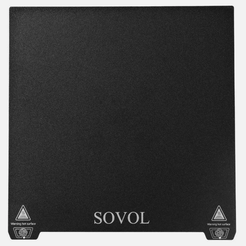 2 x Sovol SV08 Flexible Bauplatten (strukturiertes pulverbeschichtetes PEI)