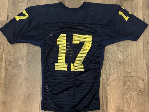 Michigan Wolverines Game Used Worn Football Jersey Rawlings 17 80’s 90’s - Picture 7 of 9