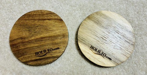 Handgefertigte Holz Ozean Harz Untersetzer 2er Set Brandneu Nie Benutzt - Bild 5 von 5