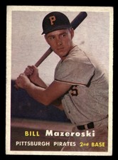1957 TOPPS #24 BILL MAZEROSKI RC PIRATES