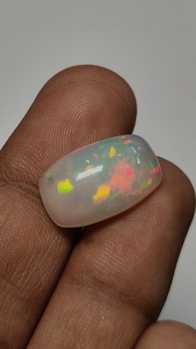 Welo Ethiopian Opal Cushion Shape Cabochon Multi Flashy Fire Loose stone 11x18MM - Picture 12 of 18