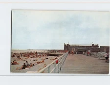 Postcard View of Scarborough State Beach Narragansett Rhode Island USA
