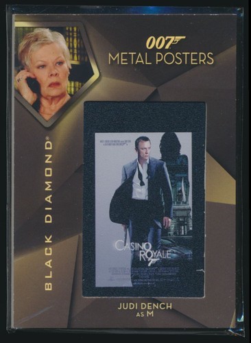 2025 Upper Deck James Bond Black Diamond Metall Poster Komplettsatz mit SP 72 CD - Bild 18 von 24