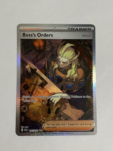 Boss's Orders Special Illustration Rare SV02: Paldea Evolved 265/193 Pokemon LP+