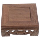 Solid Wood Incense Burner Base Square Stands for Display Pedestal