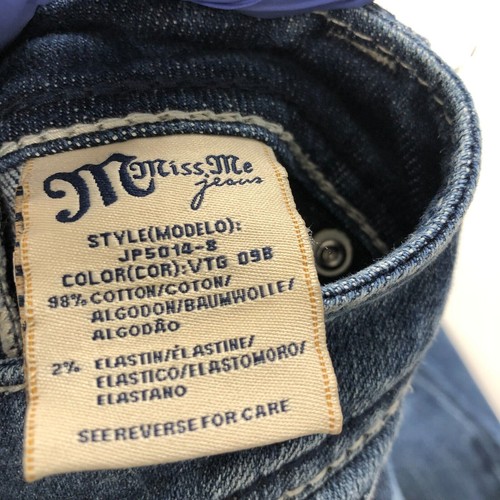 Miss Me Boot 27 (Fits 30W 33L) Low Rise Denim Blue Jeans - Picture 11 of 11