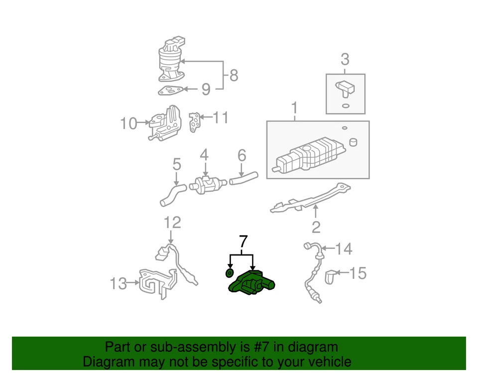 Genuino 2006-2011 Honda - Conjunto de válvula solenoide de control de purga 36162-RNA-A01 Foto 4 de 4
