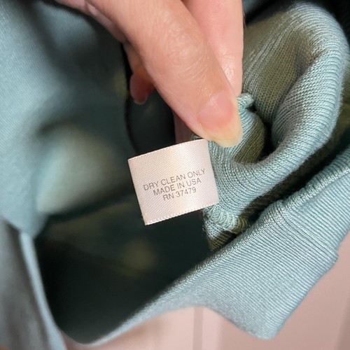 Maus & Hoffman Blazer Cardigan Mens S Sage Green 100% Wool Knit Button Front USA - Picture 14 of 16