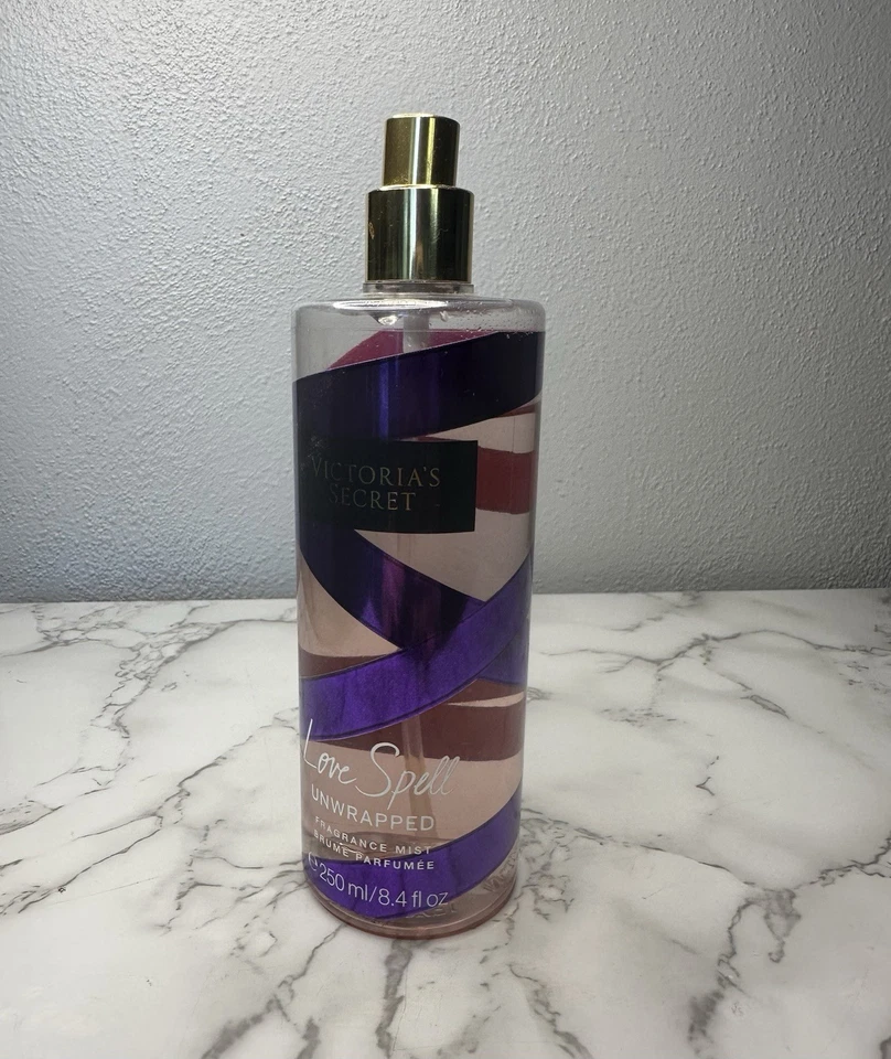 Victoria's Secret Love Spell Unwrapped 8.4 oz Body Fragrance Mist Rare No Lid - Image 2 of 4