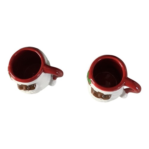Lang Weihnachten Schwarz Weihnachtsmann Espressotasse 2er Set Spülmaschinenfest Mikrowellengeeignet - Bild 4 von 5