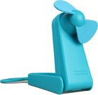 Personal Battery Pocket and Table Desk Fan - Carabiner Clip - Flip Down