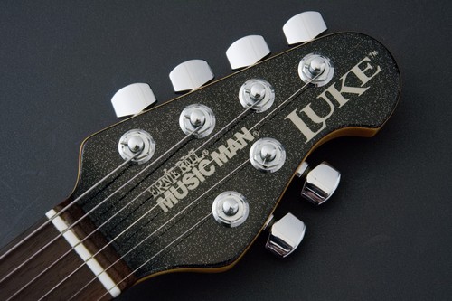 MUSIC MAN LUKE II- Black Sparkle- Used Acoustic Guitar - Picture 8 of 10