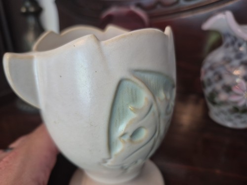 VTG Roseville Art Pottery Silhouette 779-5 Vase Ceramic 1950’s Zanesville Ohio - Picture 5 of 7
