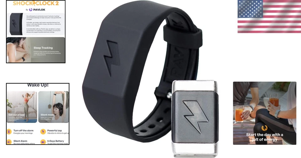 Shock Clock 2: Innovative Alarm with Vibrations & Silent Mode for Deep Sleepers - Image 2 of 4