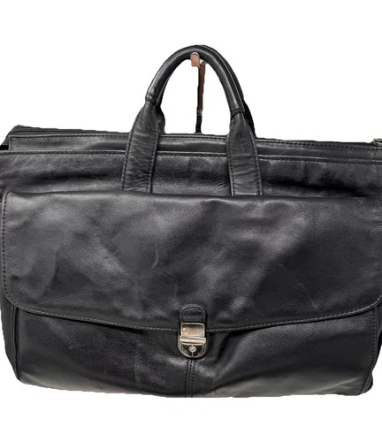 Valigetta business Kenneth Cole NY nera in morbida pelle tracolla per laptop - Foto 13 di 13