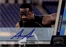 2011 Panini Threads Autographs Silver #154 Akeem Ayers Auto /299 - FB