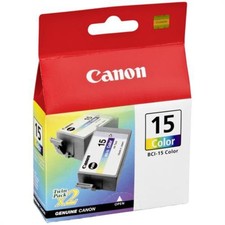 CANON 2mal BCI-15c Tintenstrahl farbig Twinpack i70 i80 # 8191A002