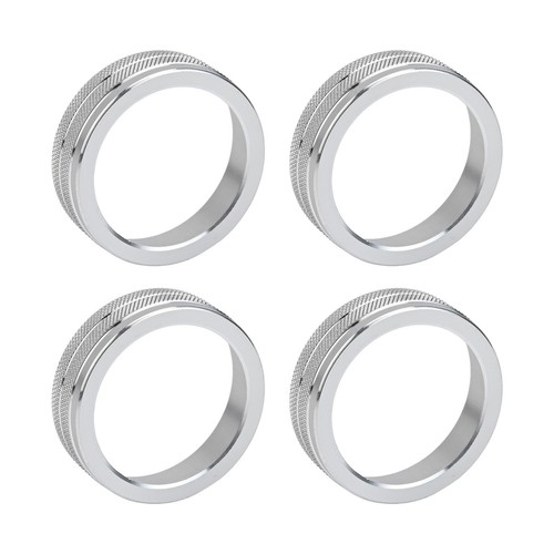 For VOLVO Interior Upgrade Silver Alloy Air Conditioning and Audio Knobs - Picture 6 of 21