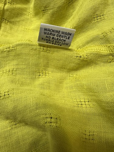 Giacca Bryn Walker Danuta XS tarassaco lino pesante bottoni davanti oversize USA - Foto 7 di 7