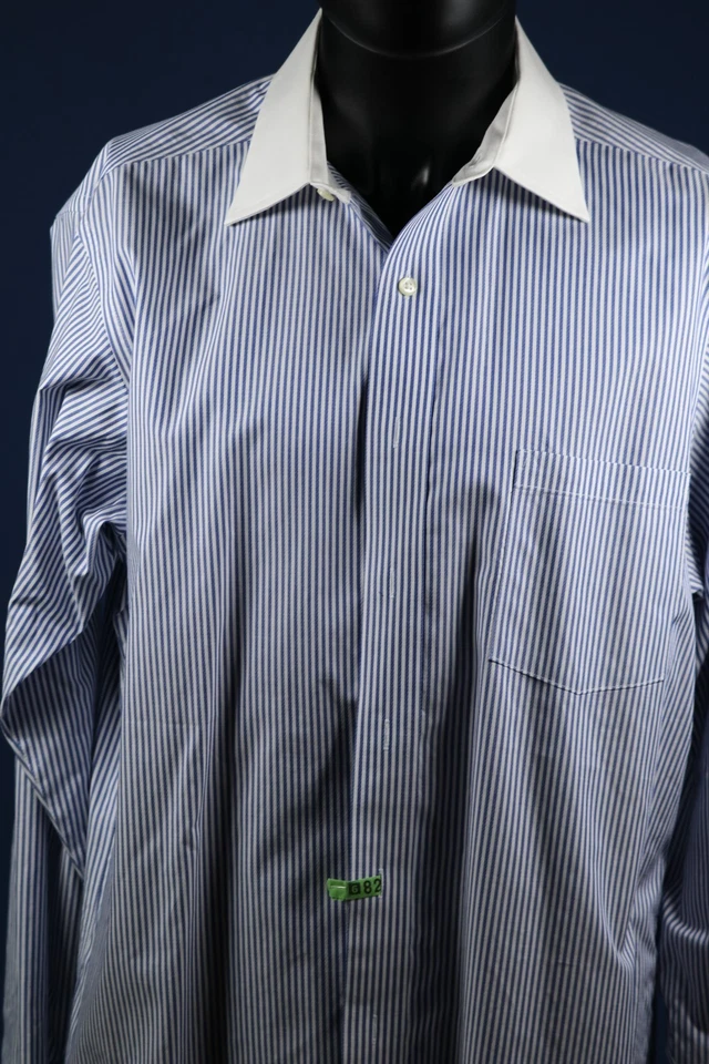 Donald Trump Signature cuello a rayas en contraste puño francés 16 34/35 sin hierro 46" Foto 2 de 4