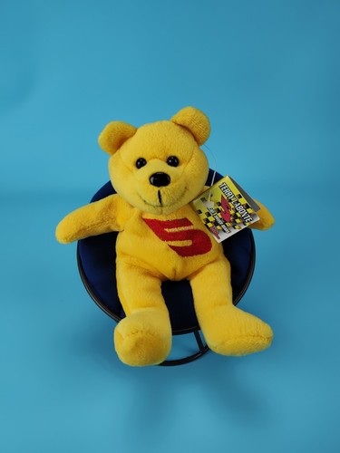 Terry Labonte Team Speed Bears Authentic Beanie Baby Plush 1999 Yellow NWO Tags - Picture 2 of 10