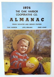 1976 The Oak Harbor Cooperative Co. Almanac Ohio Grain Elevator Service Station